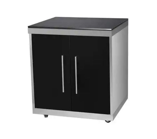 33 inch Black Stainless Steel Modular Outdoor Kitchen Cabinet. Can be Combined to create your Modular Outdoor kitchen