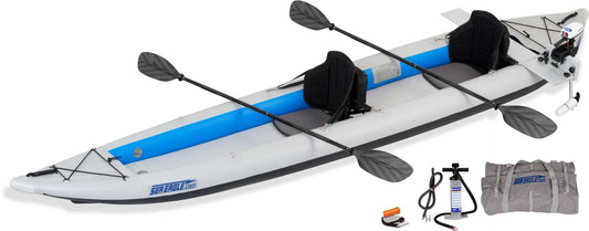 465FT Fast Track Sea Eagle Inflatable Kayak Pro Motor Package