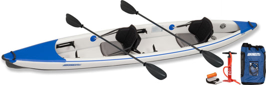 473RL Sea Eagle Razor Lite Inflatable Kayak Pro Carbon Tandem Package