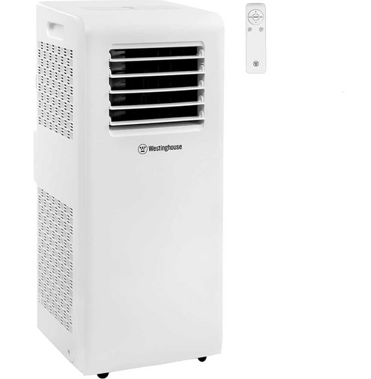 Westinghouse 10,000 BTU 3-in-1 Portable Air Conditioner with Remote Control White